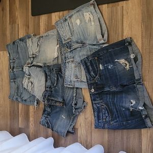 Lot of jean shorts